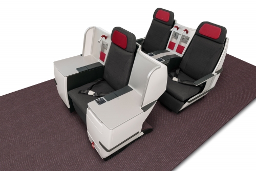 New Business Class lay flat beds for Austrian Airlines Picture: Austrian Airlines